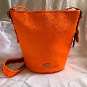 Authentic Coach Mini Duffle Neon Orange